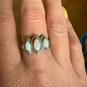 Sterling Silver Opal Ring